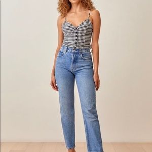 Reformation Cozumel top in April check